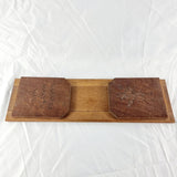 Arts and Crafts Oak Bookends Manners Makyth Man, The Trusty Servant