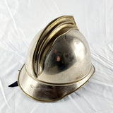 Antique Sapeurs Pompiers French Firefighter Helmet Brass and Nickel Plated.