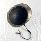 Antique Sapeurs Pompiers French Firefighter Helmet Brass and Nickel Plated.