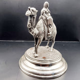 Antique Silver Plated James Deakin and sons Sheffield Camel and Rider