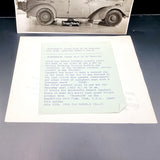 Two Vintage Black and White Photographs of Bluebird and Old Faithful.