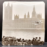Vintage Black and White Photograph Alan Cobham Landing on Thames