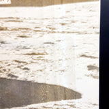 Vintage Black and White Photograph of the Moon by Surveyor Camera  of Craters
