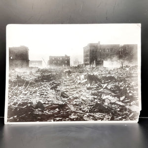 WWII Vintage Photograph of the Hiroshima, Day after Atomic Bomb Explosion
