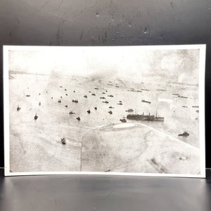 WWII Vintage Photograph of the D-Day Invasion of Normandy