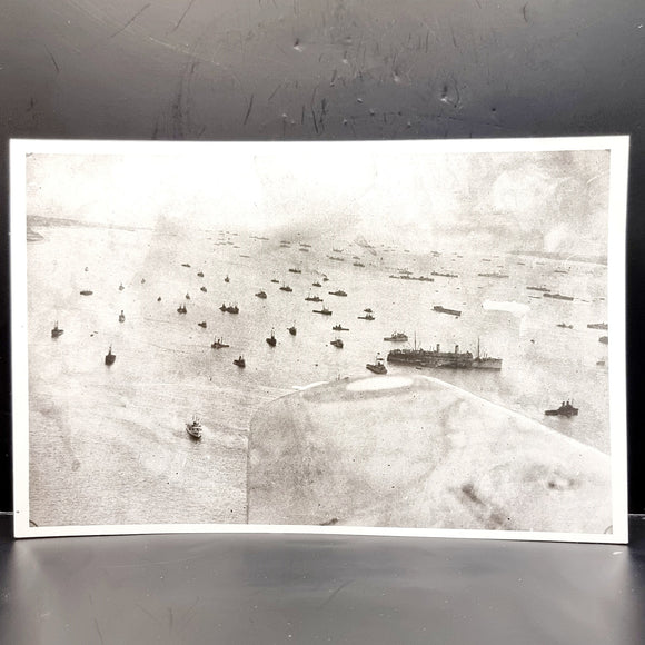 WWII Vintage Photograph of the D-Day Invasion of Normandy