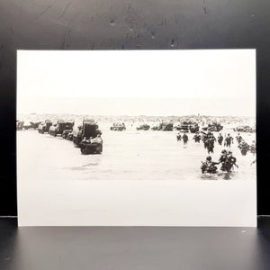 WWII Vintage Photograph of American Troops D-Day Landing