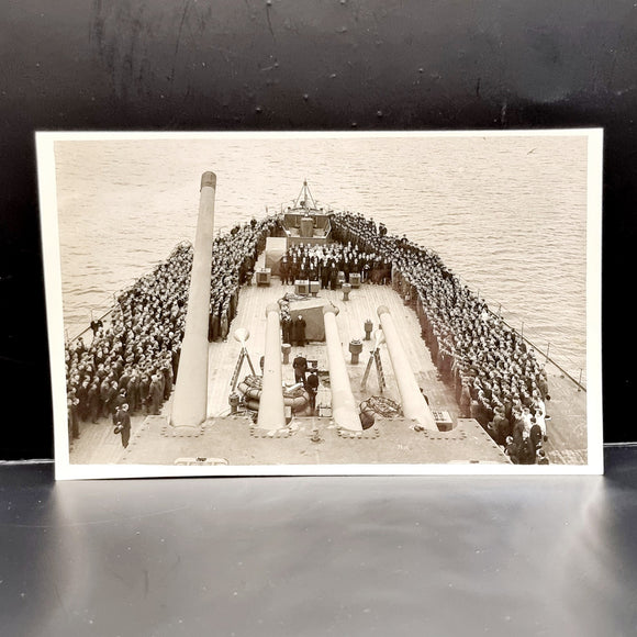Vintage Photograph of H.M.S. Prince of Wales Official Photo