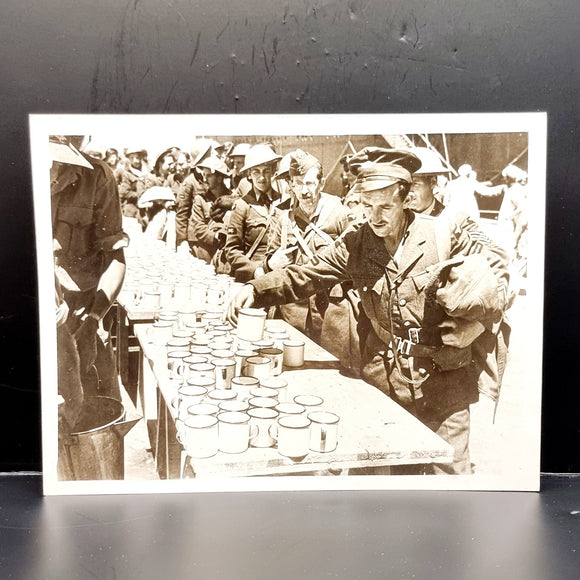 WWII Vintage Photograph of British and Imperial Troops Return from Greece