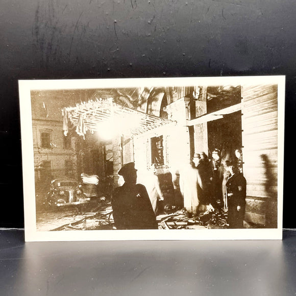 Vintage Photograph of Explosion Damage to Pera Palace Hotel, Istanbul