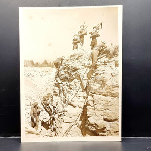 WWII Vintage Photograph of Highland Division Training at the Battle School 1942