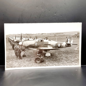 WWII Vintage Photograph of The Tricycle Bell Aircobra Fighters.