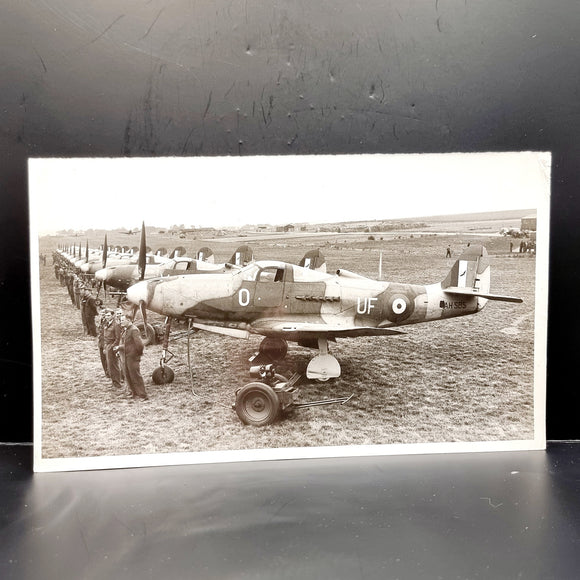 WWII Vintage Photograph of The Tricycle Bell Aircobra Fighters.