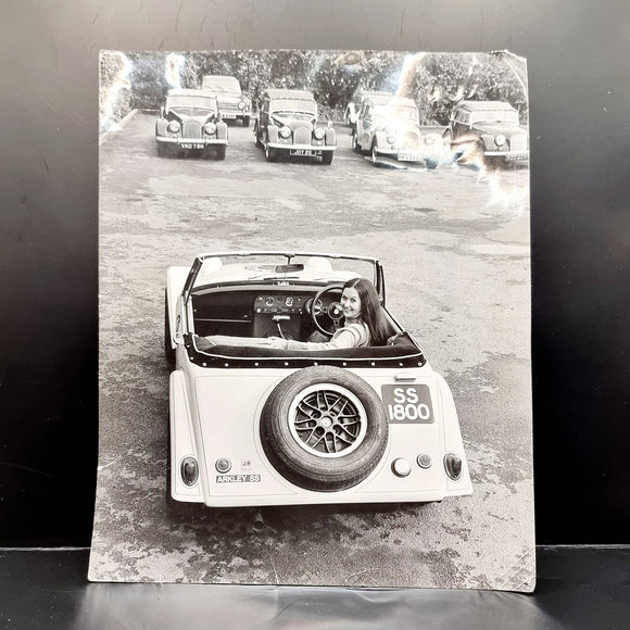 Vintage Black and White Photograph of Austin Alkley SS 1960s