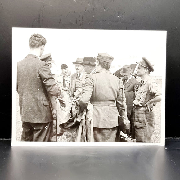 Vintage Black and White Photograph of British Army of the Rhine