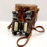Antique Pair of Huet and Co. Paris Binoculars with Stadia Telemeter Prism, Infantry Cavalry Model