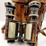 Antique Pair of Huet and Co. Paris Binoculars with Stadia Telemeter Prism, Infantry Cavalry Model