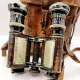 Antique Pair of Huet and Co. Paris Binoculars with Stadia Telemeter Prism, Infantry Cavalry Model