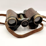 Antique Pair of Huet and Co. Paris Binoculars with Stadia Telemeter Prism, Infantry Cavalry Model