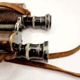 Antique Pair of Huet and Co. Paris Binoculars with Stadia Telemeter Prism, Infantry Cavalry Model