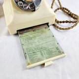 Vintage Bakelite Ivory Coloured GPO 312 L Telephone with Drawer Compartment 300 Series