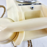 Vintage Bakelite Ivory Coloured GPO 312 L Telephone with Drawer Compartment 300 Series