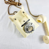Vintage Bakelite Ivory Coloured GPO 312 L Telephone with Drawer Compartment 300 Series