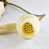 Vintage Bakelite Ivory Coloured GPO 312 L Telephone with Drawer Compartment 300 Series