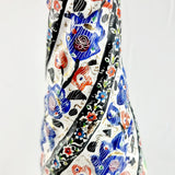 Antique Middle Eastern Enamel Multicoloured Vase on Copper