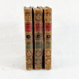 Antique Bell's Poet 3 Volumes, poetical work by J Milton, A Pope 1778 and 1787