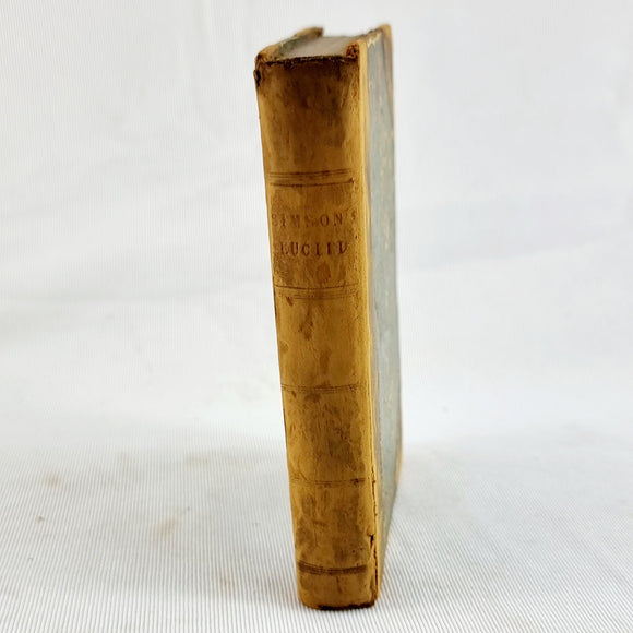 Antique 1847 Simson's Euclid. The Elements of Euclid Book 1 by Robert Simson