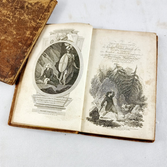 Antique Book Thoughts in Prison by William Dodd, Cookes Pocket Edition 1800s