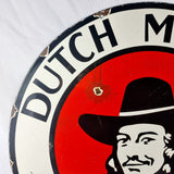 Rare and Unusual Vintage Dutch Masters Paints Double-sided Enamel Sign