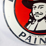Rare and Unusual Vintage Dutch Masters Paints Double-sided Enamel Sign