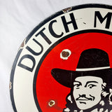 Rare and Unusual Vintage Dutch Masters Paints Double-sided Enamel Sign