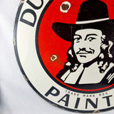 Rare and Unusual Vintage Dutch Masters Paints Double-sided Enamel Sign