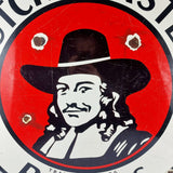 Rare and Unusual Vintage Dutch Masters Paints Double-sided Enamel Sign
