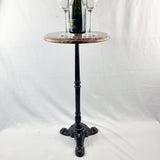 Marble Top Cast Iron base Martini or Wine Table