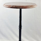 Marble Top Cast Iron base Martini or Wine Table