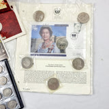 Collection of Vintage Collectible Decimal Coins £5, £2, £1, 50p and 10p.