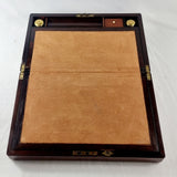 19th Century Antique Mahogany and Brass Writing Slope.