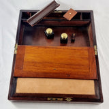 19th Century Antique Mahogany and Brass Writing Slope.