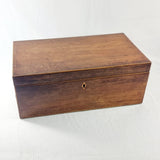 Antique 19th Century Mahogany and Satinwood Campaign Style Writing Slope