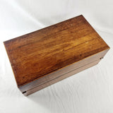 Antique 19th Century Mahogany and Satinwood Campaign Style Writing Slope