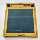 Antique 19th Century Mahogany and Satinwood Campaign Style Writing Slope