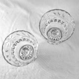 Pair of Vintage Crystal Glass Ice Buckets.
