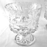 Pair of Vintage Crystal Glass Ice Buckets.