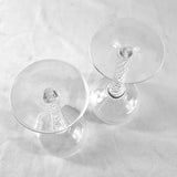 Pair of Stuart Crystal Ariel Hook Wine Glasses