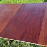Antique 19th Century Twin Pedestal Solid Mahogany Dining Table.