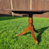 Antique 19th Century Twin Pedestal Solid Mahogany Dining Table.